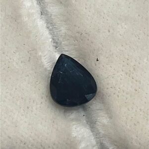 2 carat pear shaped blue sapphire (September birthstone)